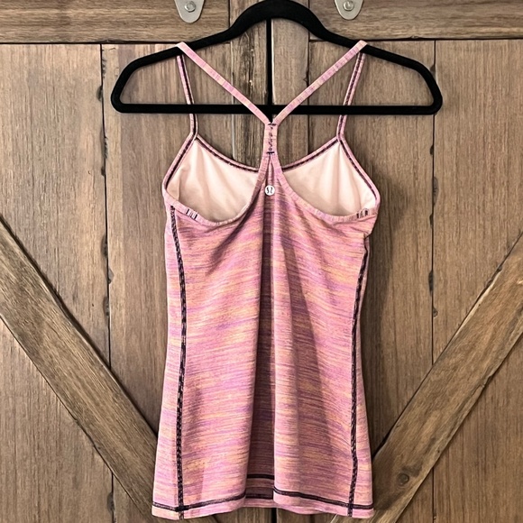 Lululemon Power Y Tank Luon Wee Are From Space Vintage Pink Size 6 EUC - Picture 6 of 9